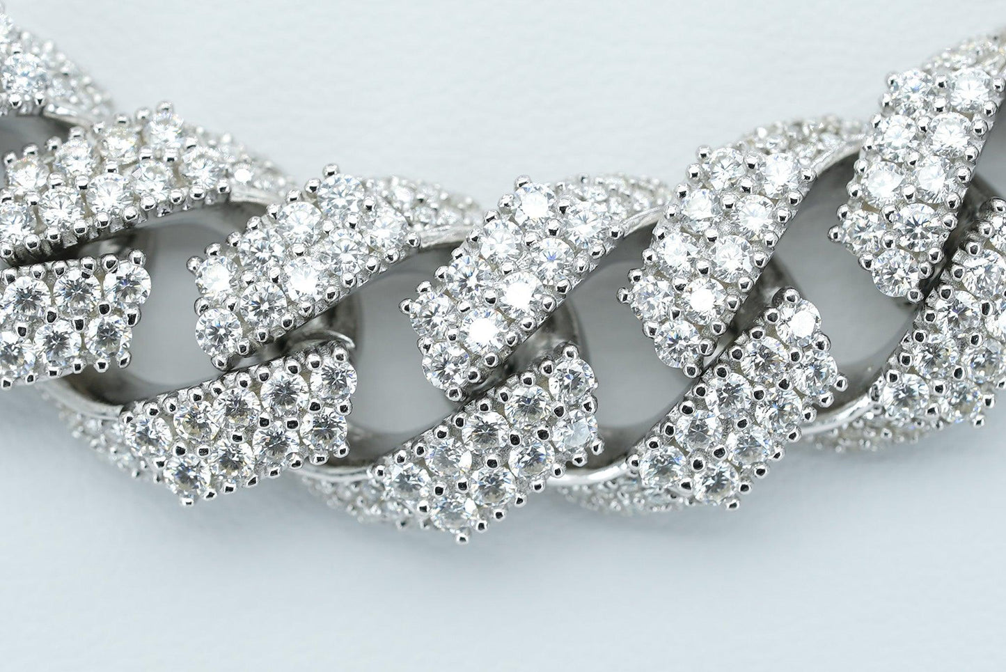 13mm Round VVS Moissanite Diamond CubanNecklace