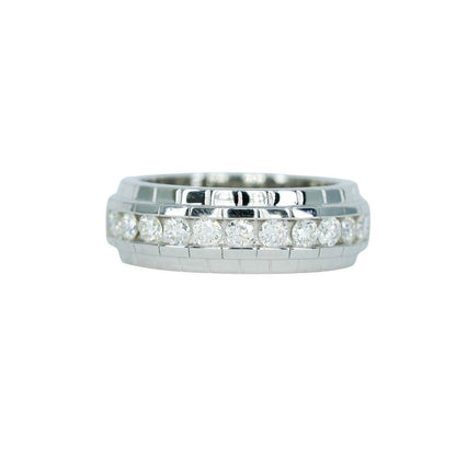 0A1G: Men VVS Round Moissanite Diamond Ring