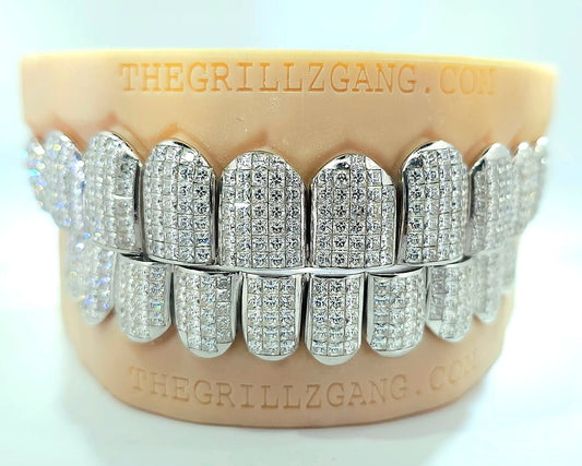 VVS Lab Diamond Princess Cut Invisible Grillz