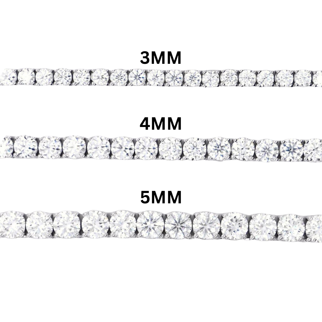 TENNIS CHAINS VVS MOISSANITE DIAMONDS