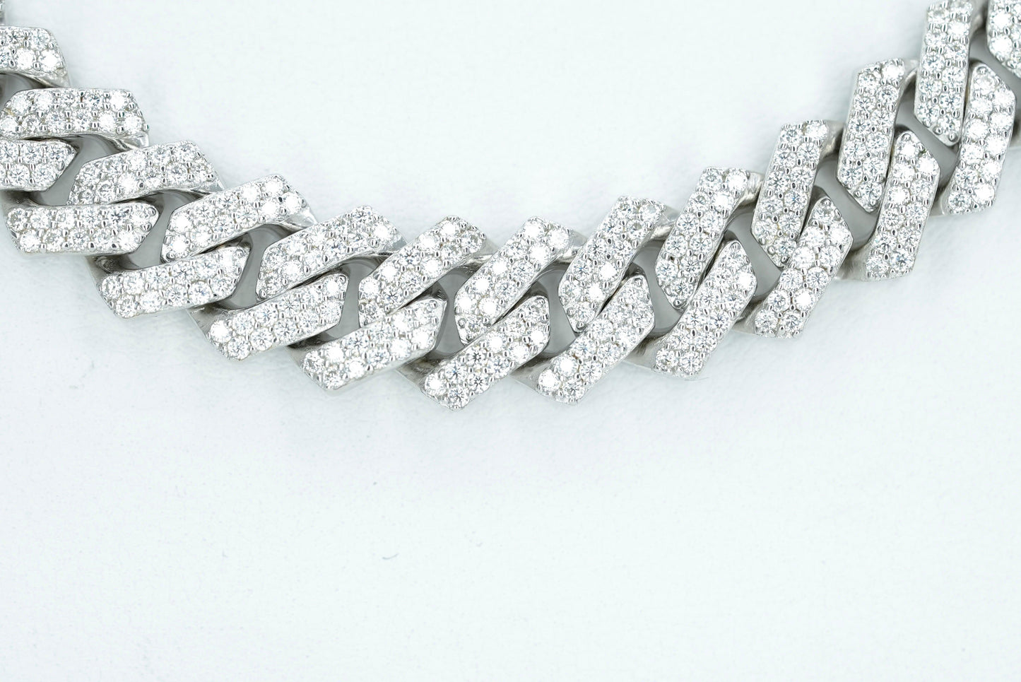 9mm VVS Moissanite Diamond Cuban Necklace