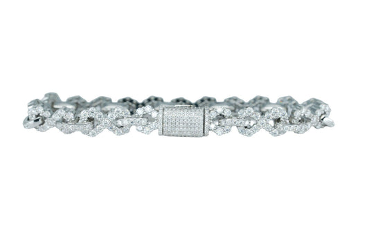 Round VVS Moissanite Diamond Infinity Bracelet